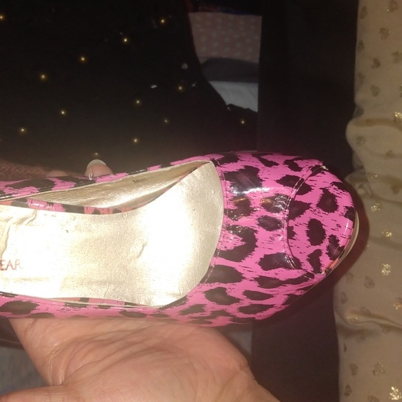 Ami clubwear pink leopard pattern heels sz 7 - Picture 7 of 17